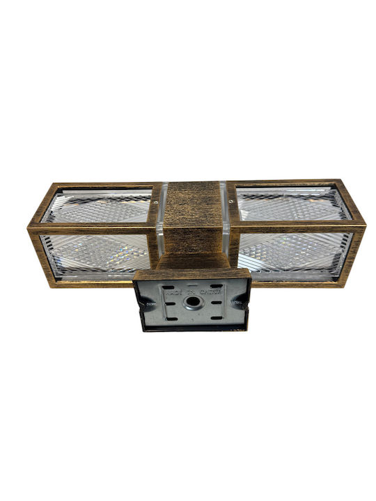 Epiplo-Fos Wall-Mounted Outdoor Lighting E27 Double Beam 9x9x34cm