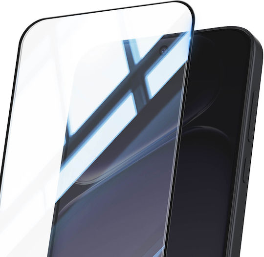Avizar Tempered Glass Screen Protector Oneplus Nord 6 Black Transparent