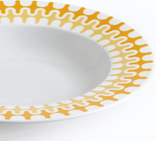 Ιωνία Illusion Πιάτο Βαθύ Κίτρινο με Διάμετρο 23cm