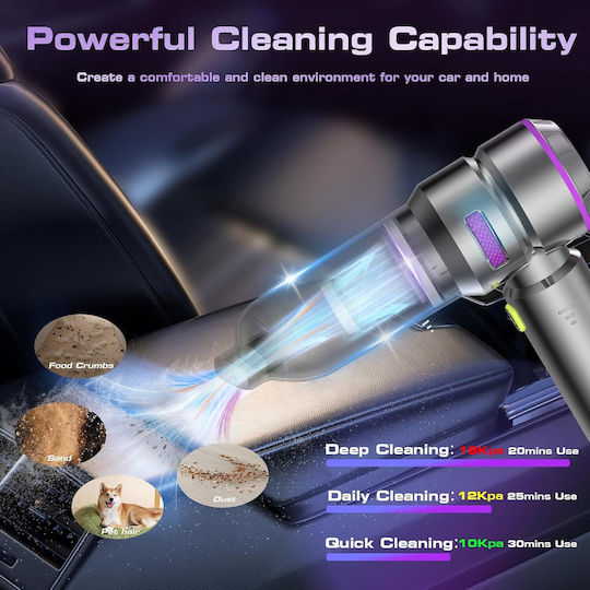 Car Hand Vacuum & Blower 2 in 1 Rechargeable 12V