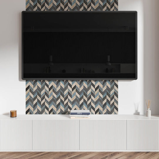 PVC Стенни Плочки Дизайн Стая Зигзаг Дърво 6x60x30 Бр