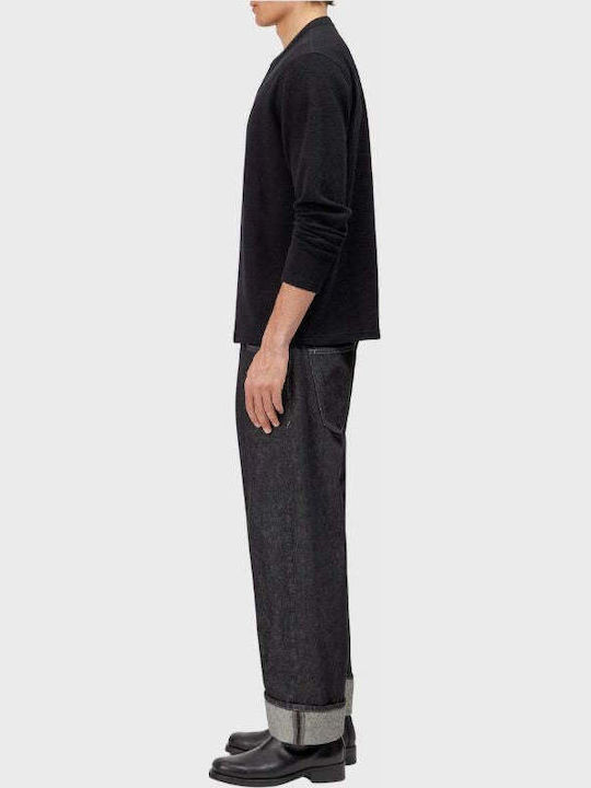 Long Sleeve Black Blouse