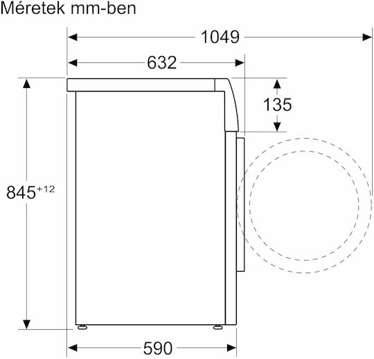 Bosch Πλυντήριο Ρούχων 9kg 1400 Στροφών Iron Assist WGJ244A2BY