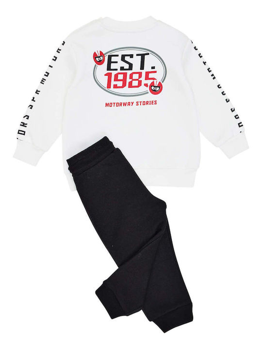 Kids Sweatpants Set White