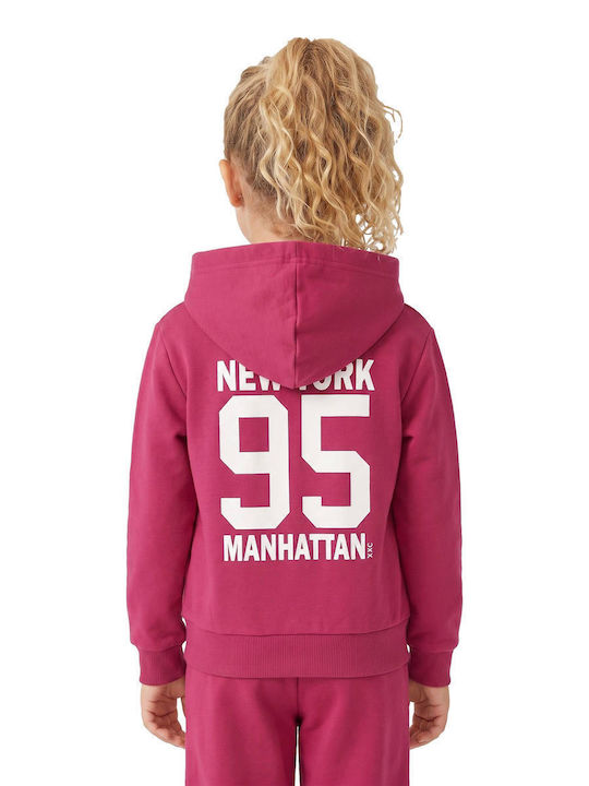 Kinder Sweatpants Set Fuchsie