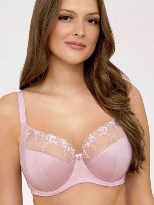 Blush Pink Minimizer Bra without Padding Underwire