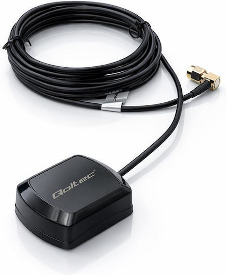 Qoltec Antenă GPS Glonass Bază Magnetică Omnidirecțională 28dbi Sma Ra