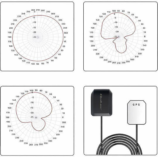 Qoltec Antenă GPS Glonass Bază Magnetică Omnidirecțională 28dbi Sma Ra