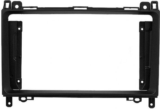 Car Stereo Frame Kit 9 Inch Front Panel and Can Bus Frame for Mercedes A-Class W169 W245 Vito Viano Black