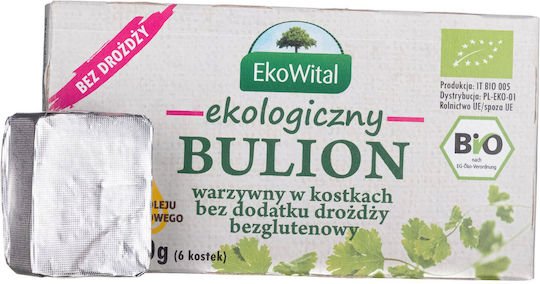 Ekowital Органичен Зеленчуков Бульон Кубчета 60 Гр 6 Кубчета