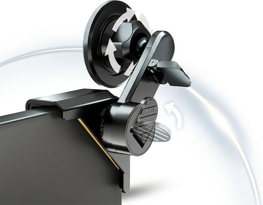 Jaym Magnetic Car Stand Smartphones On Dashboard Black