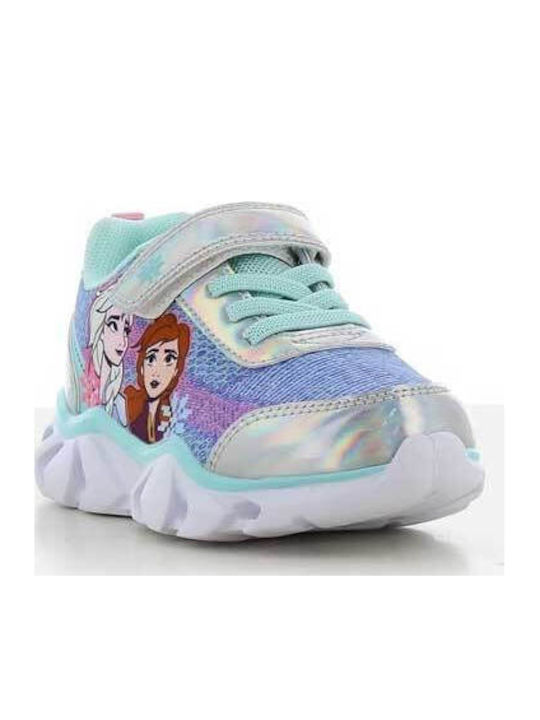 Kids Sneakers with Hoop & Loop Closure Grey