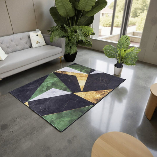 Strado Dywan Novo Χαλί Ορθογώνιο Πράσινο Μάρμαρο 120x160cm