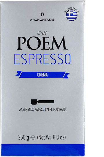 Archontakis Coffee Espresso Coffee Poem Crema Ground 250gr