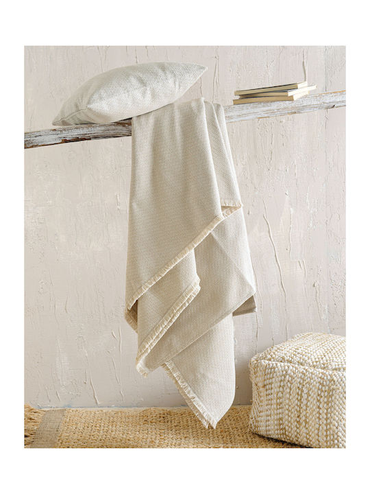 Rythmos Santorini Sofa Throw Jacquard 180x240cm Terra Cotta
