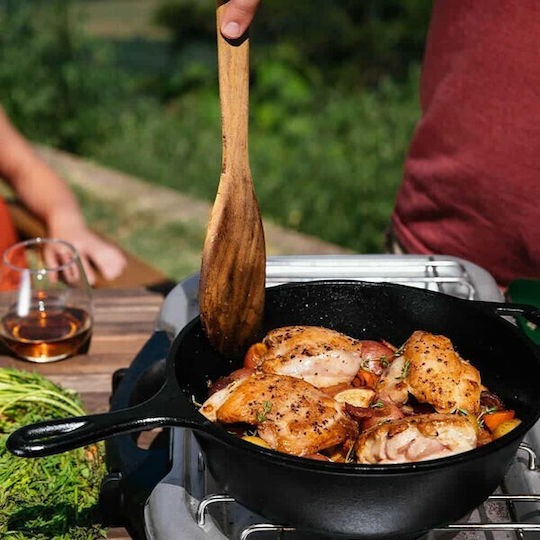 Lodge Pan With Lid made of Cast Iron 26.04cm