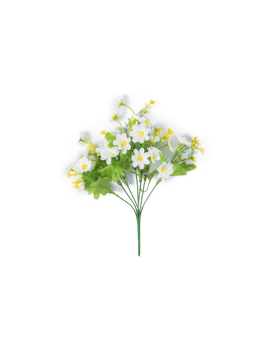 Buchet din Flori Artificiale Floare White 33cm în cutie 50buc GloboStar