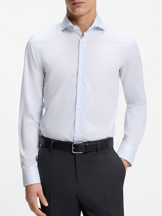 Boss Baumwollhemd Hellblau