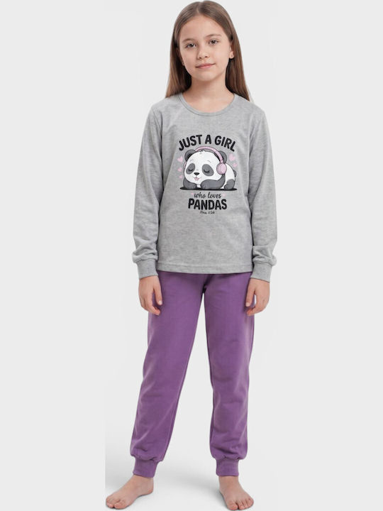 Nina Club Kids Winter Pyjamas Grey Nina Club Kids Winter Pyjamas Grey