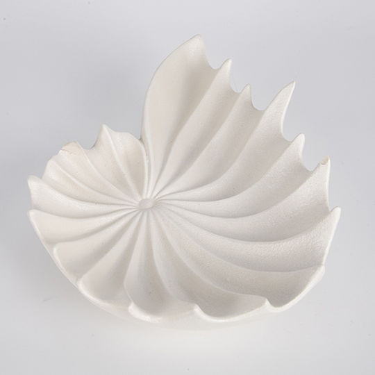 Decorative Ceramic White Platter 25.5x16.5x7cm