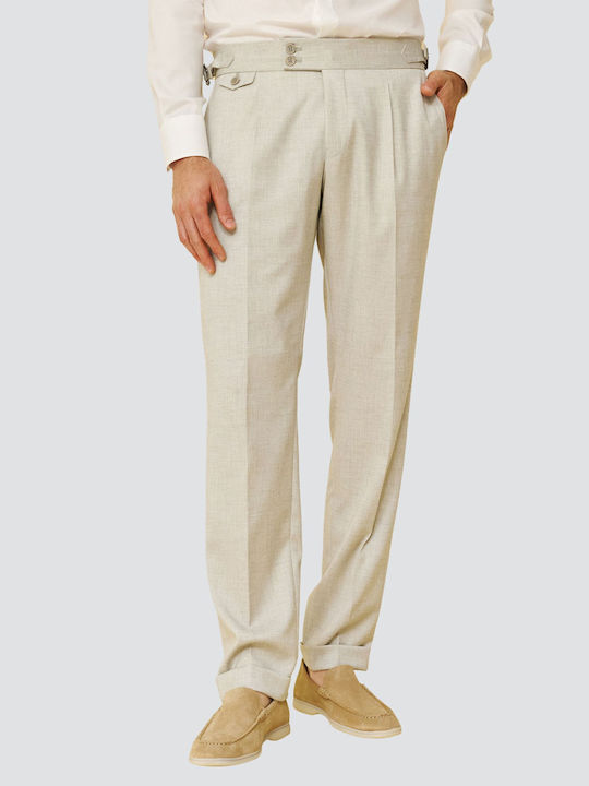 Trousers In Regular Fit Ecru