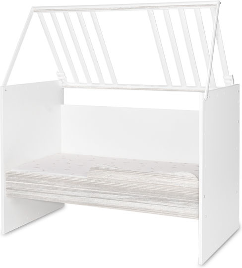 Lorelli Κούνια White Artwood Γκρι