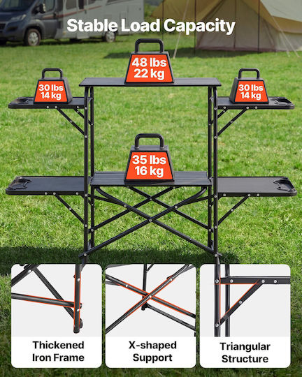 Vevor Metal Folding Camping Table