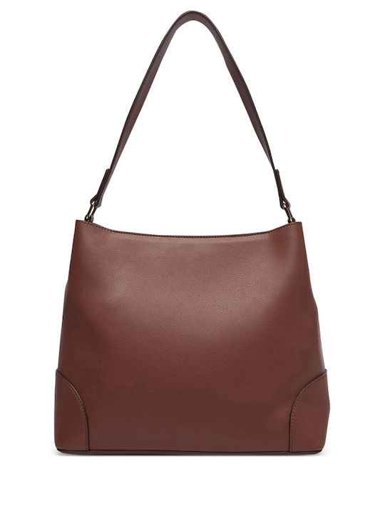 Moschino Women's Brown Leather Shoulder Bag