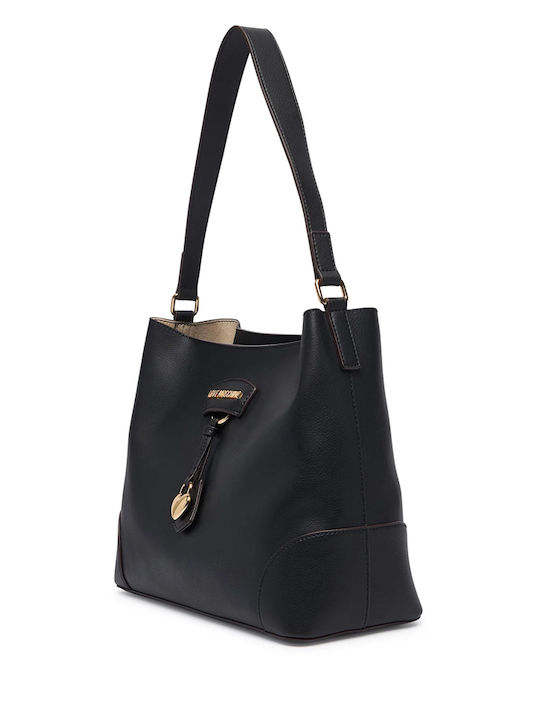 Black Leather Women's Shoulder Bag