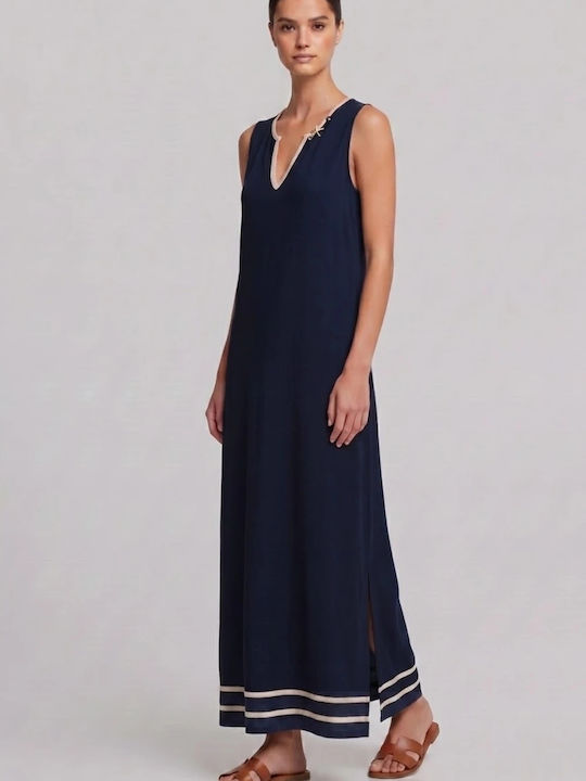Rochie De Vară Pentru Femei Midi Albastră