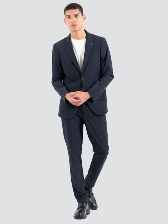Men's Suit with Regular Fit Navy