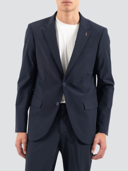 Men's Suit with Regular Fit Navy