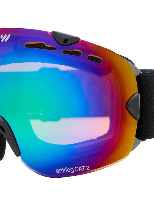 Witeblaze Ski & Snowboard Goggles Adults Black with Lens in Black Colour