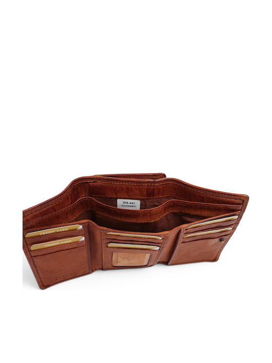 Leather Women's Wallet Brown