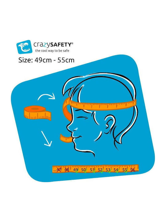 Crazy Safety Kids' Helmet for Bike & Scooter White