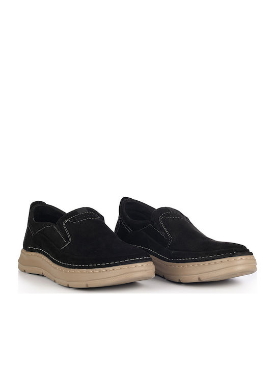 Leder Herren Freizeitschuhe Anatomisch Schwarze