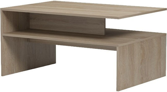 Rectangular Central Coffee Table Wooden Sonoma W90xL60xH45cm