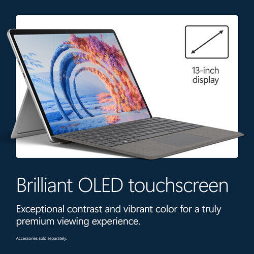 Microsoft Surface Pro Copilot+ PC (12th Edition) 13" Таблет (16GB/1TB/Snapdragon X2 Elite/Windows 11 Pro) Платинен