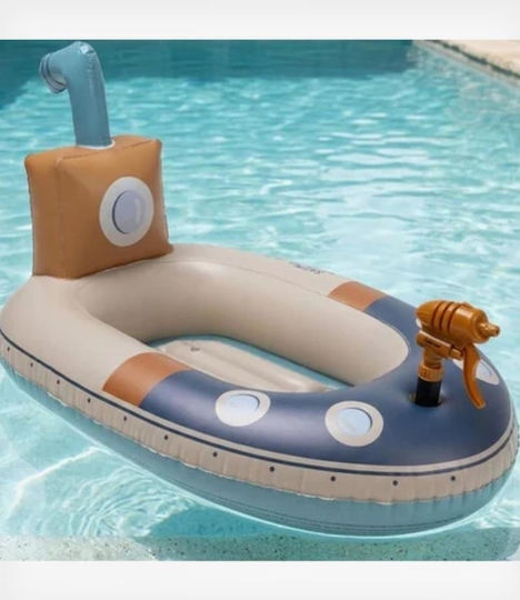 Swim Essentials Kinder Aufblasbares Boot Blau 100x70cm