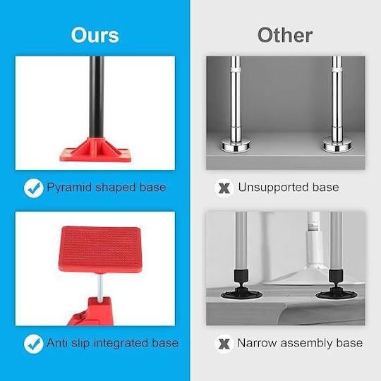 Telescopic Adjustable Easel 2 Pieces – Adjustable Support System 60–115cm Cabinets Constructions