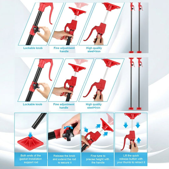 Telescopic Adjustable Easel 2 Pieces – Adjustable Support System 60–115cm Cabinets Constructions