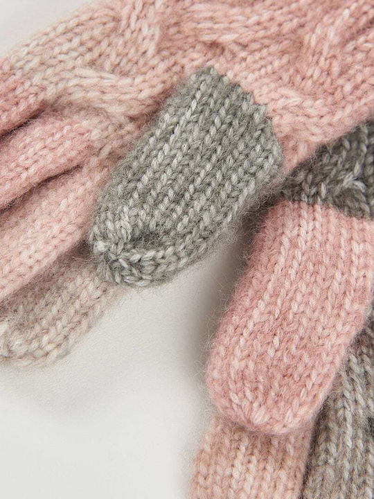 Kinderhandschuhe Gestrickt Rosa