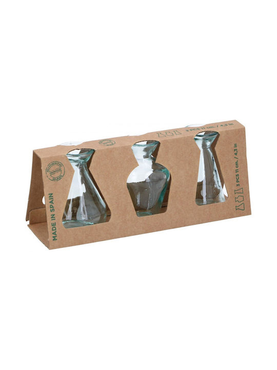 Set 3 Vaze Din Sticlă 7x11cm