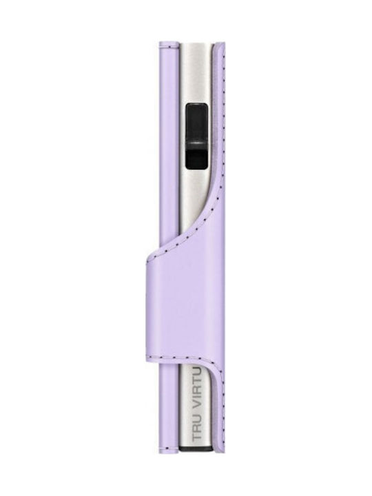 Click & Slide Men's Wallet with RFID Purple