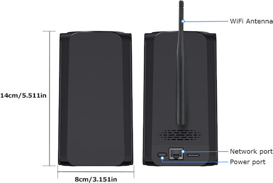 Sectec Sistem de Supraveghere 12 Camere Wireless IP 3MP cu Hub de Control