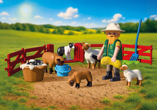 Playmobil Country Shepherd with His Flock for 4 Years Old