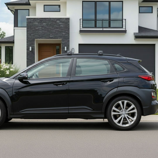 Autodachträger Integrierte Dachreling Hyundai Kona 2017 Leichtgewicht Schwarz
