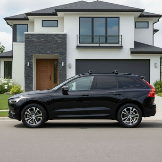 Autodachträger Integrierte Dachreling Volvo Xc60 Ab 2017 Leichtes Schwarzes