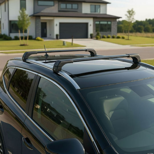 Autodachträger Integrierte Dachreling Hyundai Kona 2017 Leichtgewicht Schwarz