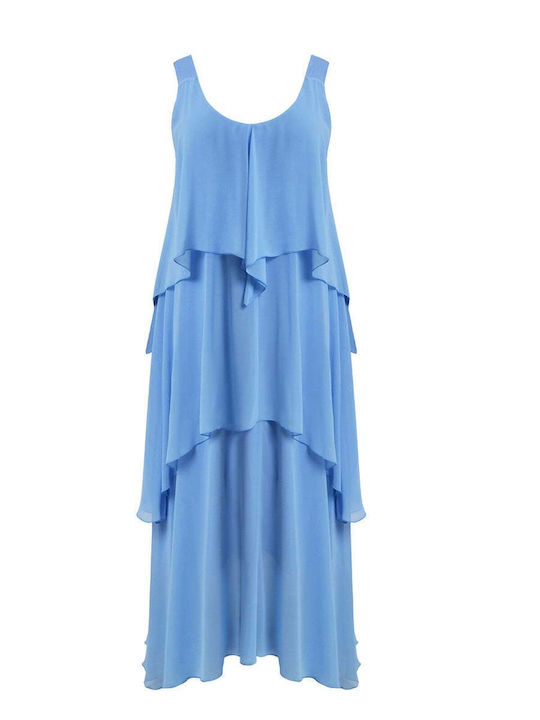 Summer Maxi Evening Dress Slip Dress Light Blue